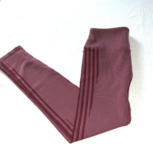 Fabletics High-Waisted Seamless Rib Legging Mauve Pink size Small - Picture 2 of 7